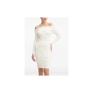 25 FW 게스 라인스톤 장식 오프 숄더 미니 드레스 W5BK64Z2YJ2 TP447801021