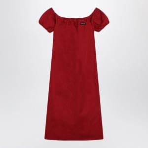 미우미우 오프숄더 로고 미디 원피스 MF6183OOO1BMS F0011