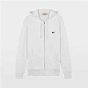 메종키츠네 트리컬러 폭스 패치 남녀공용 후드 집업 AM00304KM00