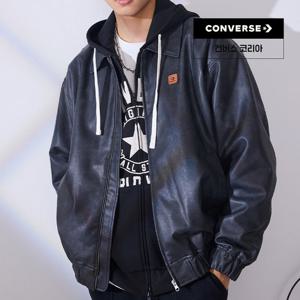 [컨버스공식] 포우 레더 패디드 재킷 토탈 이클립스 UCJ413-GHM