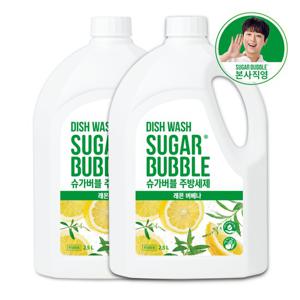 슈가버블 주방세제 레몬버베나 2.5L x 2개