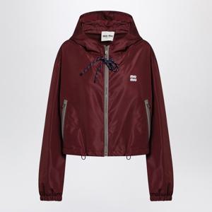 미우미우 아마란스 테크니컬 캔버스 후드 재킷 ML1054OOO13MF F