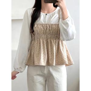 [베나프]잔꽃 뷔스티에 투피스 블라우스_FH1BL002