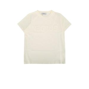 골든구스 키즈 키즈 아이보리 Golden 반팔 티셔츠 GKP02441P002243 11364