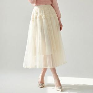 [포커스]플라워 샤 밴딩 롱 스커트 PBINF6S1SK8091