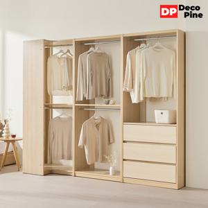 데코파인 댄디 드레스룸 2400 Z세트 코너장 옷장 서랍옷장 시스