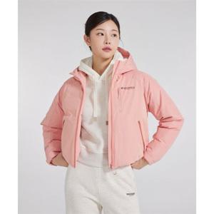 디스커버리 DISCOVERY EXPEDITION 여성 베르겐 고어 윈드스토퍼 크롭 구스다운 숏패딩 (CORAL) DWDJ9E046-COS 335766