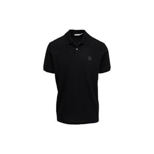 Moncler 로고 패치 반소매 폴로셔츠 845568A00012 999 TP973560305