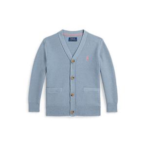 폴로 키즈 남아 2-7세 메시 니트 코튼 브이넥 카디건(CWPOSWEB6820713400)
