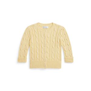 랄프 로렌 베이비 여아 메탈릭 케이블 니트 카디건(CWPOSWEF6820223700)