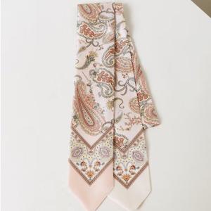 [닥스핸드백] 페이즐리 핑크 실크  스카프 DCSC6E550P1