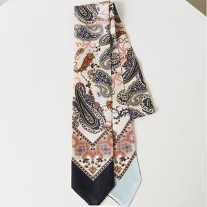 [닥스핸드백] 페이즐리 네이비 실크 스카프 DCSC6E552N2