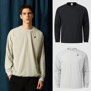 르꼬끄 공용 루즈핏 니트형 안감 우븐탑 기모 긴팔 QQ423EWTO1