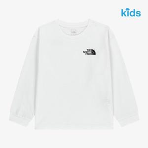 [노스페이스키즈] (NT7TS01S_화이트) 키즈 고 투 긴팔 티   NKUS