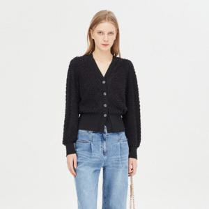 [시슬리]다우니 니트 립 가디건형 블라우스_SAWSA1511