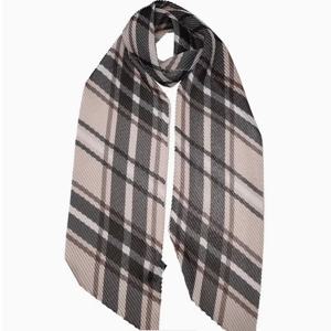 [닥스핸드백] 브라운 체크 스카프 DCSC6E590W2