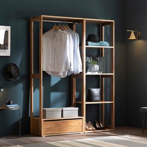 장인가구 세이 원목 드레스룸 1400 옷장 서랍형 선반장