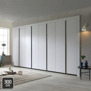 장인가구 유니크 베이직 엠보매트 여닫이붙박이장 300cm