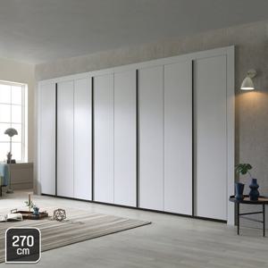 장인가구 유니크 베이직 엠보매트 여닫이붙박이장 270cm