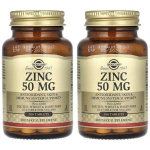 해외배송 Solgar 솔가 징크 아연 50mg 100정 2개 Zinc