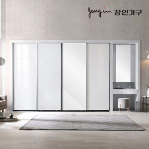 장인가구아이브 드홈 글로우 슬라이딩 미러파우더 붙박이장 5CM