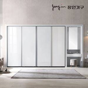 장인가구 아이브 드홈 글로우 슬라이딩 파우더 붙박이장 5CM