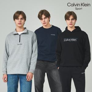 CK 캘빈클라인스포츠 남성 스웻 셔츠 3종(후드집업1종+반집업1종+맨투맨1종)