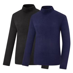 콜핑 남자 기모 반목 등산 티셔츠 겨울 플리스 목티