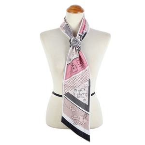 메트로시티 라인픽 실크 스카프 MSFS-2025