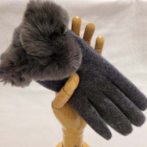 [닥스(장갑)]여성 모직 퍼 장갑 GBD353M