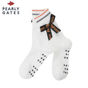 [파리게이츠] 여성 로고 리본 탈착 장목 양말