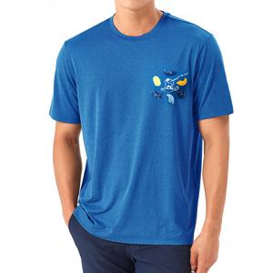 콜핑 1742TK757M 캐주얼 남자 여름 등산 라운드 등산 반팔 티셔츠