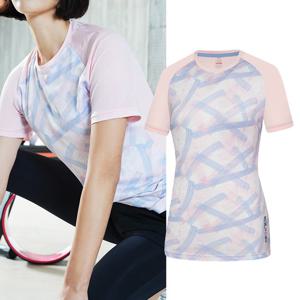 콜핑 여성 여름 냉감 스포츠 라운드 반팔 티셔츠 에어쿨(여) KTT4886W