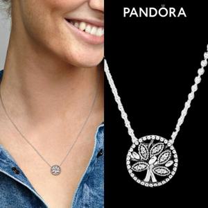 판도라 397780CZ 여자 남자 실버 스파클링 가계도 목걸이
