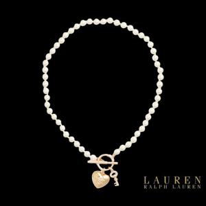 폴로 랄프로렌 14969719 여자 파브 키 하트 인조 진주 목걸이