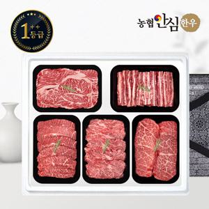 [농협안심한우] 1++등급 한우 선물세트 구이4호 2kg