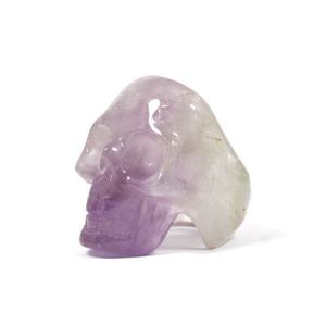 자수정 해골 힐링스톤 행운석 원석반지(14호) 24R-678