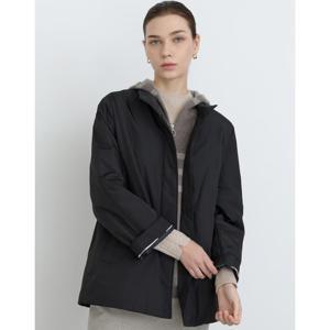 닥스 여성 24FW 클리어런스2WAY 블랙 탈착 니트후드 베스트&숏 경량패딩 점퍼 DLJU4D911BK