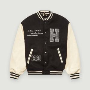 [행텐][행텐] 남성 레더 바시티 패딩점퍼_100(10490-011-802-69)