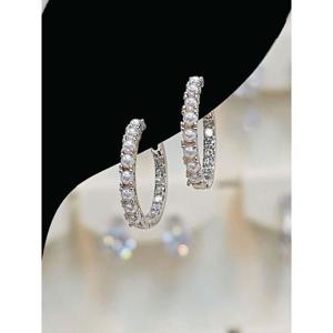 볼라레 세이브존03 볼라레 2mm 1.6cm진주큐빅 링귀걸이 AGSSS1627A