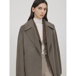 [쥬크]캐시미어 블렌드 벨티드 기본롱코트 (Z244MSG155-CW)