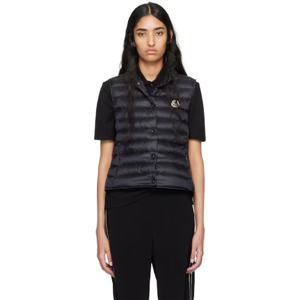 25 FW 몽클레어 여성 블랙 리안 다운 베스트 242111F061009