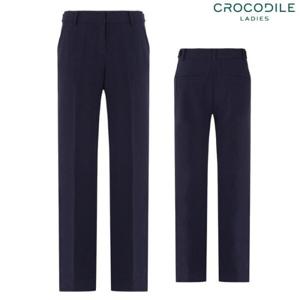 [크로커다일레이디](CLDFPT104) 비조장식 솔리드 일자핏 팬츠_GN