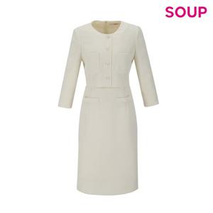 [숲]라운드 투인원 미디 트위드 원피스(SB3OPM4)