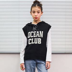 [오션스카이]여아 후드 니트조끼-EAJG7351B03