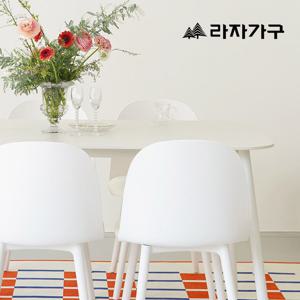 라자가구 에이프릴 세라믹 타원형 6인 테이블 1800 식탁세트(의자6개포함)