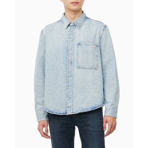 CK진 남성 레귤러핏 라이트블루 데님 셔츠(J327021)