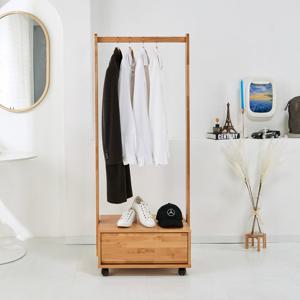 아이앤 리안 엘다 원목 600 이동식 행거 WT