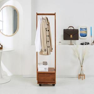 아이앤 리안 멀바우 원목 400 이동식 행거 WT