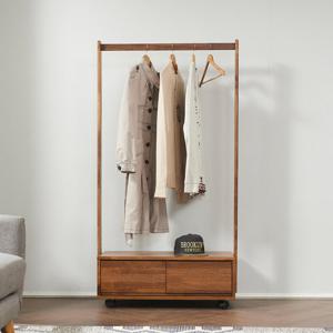 아이앤 리안 멀바우 원목 800 이동식 행거 WT